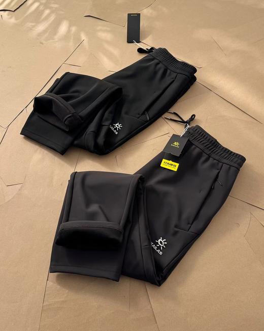 F012810早春厚软壳裤软壳冲锋裤直筒户外休闲裤 商品图5