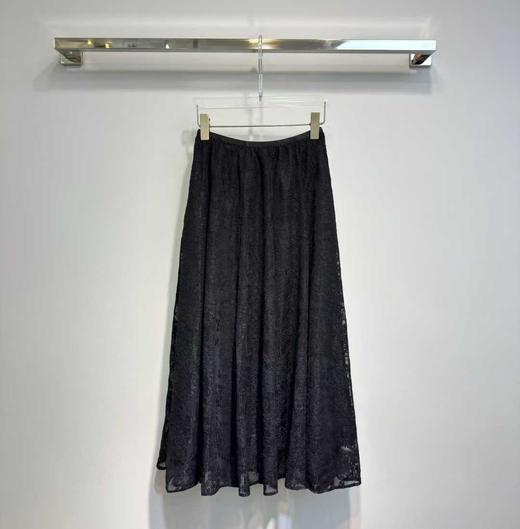 伯妮斯茵 | 优雅复古风 | 松紧腰蕾丝半身裙 | 大摆 A 字版型 | 镂空蕾丝工艺 | 日常通勤|SC1B03 商品图1