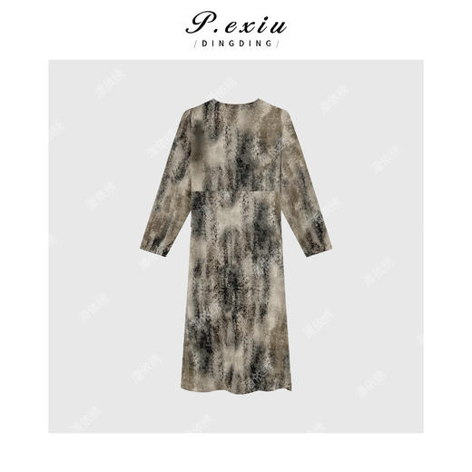 04-1潘依绣丁丁宠粉茶歇法式段染渐变优雅气质连衣裙 7085T 商品图2