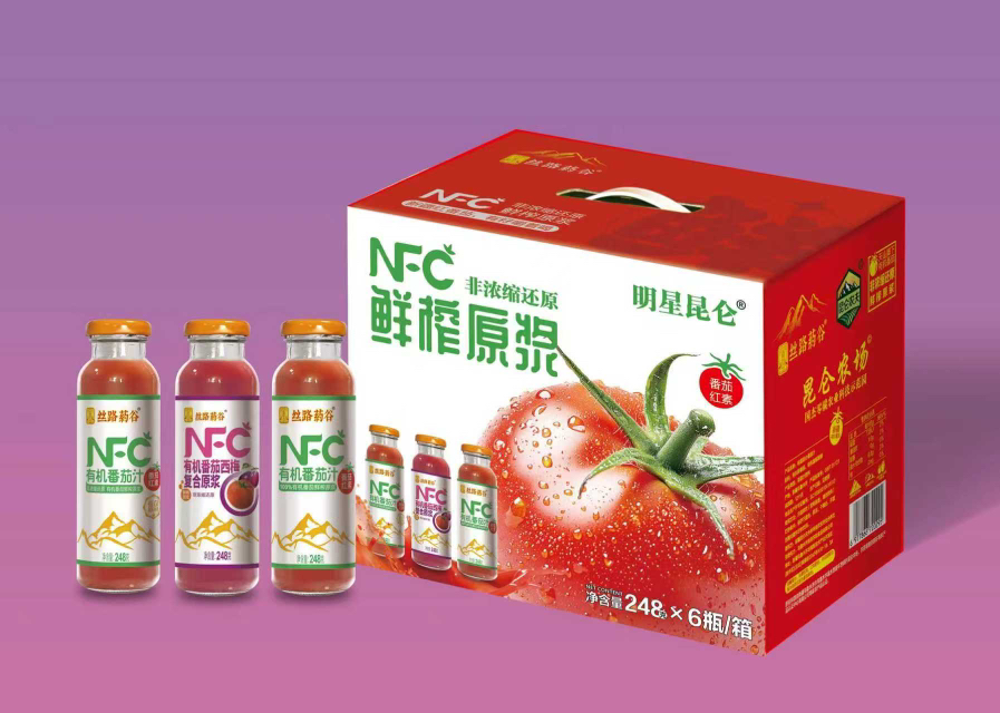 YJF 新疆昆仑农夫番茄汁 248g×6瓶/箱