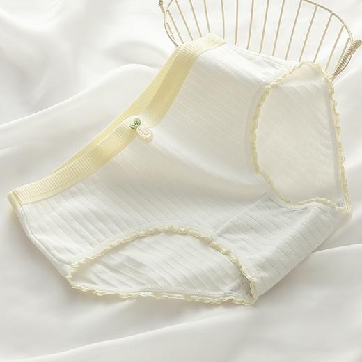 【YW】无忧购26年春季新升级5条装少女内裤甜美木耳边纯棉10A抗菌中腰内裤0230（截单3-5天发货) 商品图6