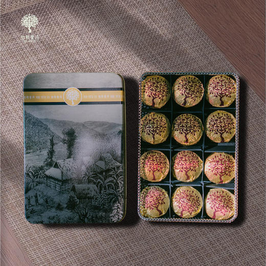 柏联 普洱景迈山时尚12普洱茶熟茶紧压茶网眼铁盒迷你沱茶叶 5gx12粒 商品图1