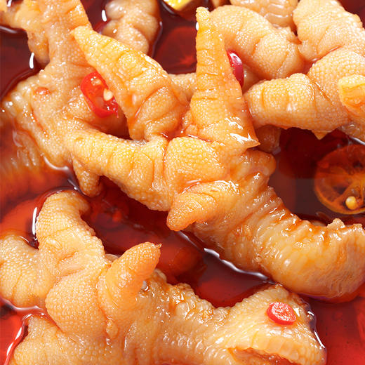 家庭装香辣去骨凤爪大克重508g麻辣鲜香即食小吃追剧必备 商品图3