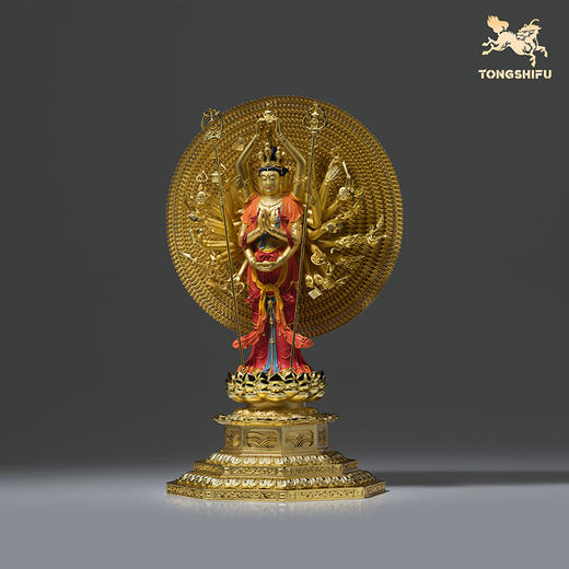 铜师傅 见微系列《般若千臂》千手观音佛像摆件 家居工艺品 商品图3