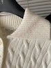 F012805翻领绞花毛衫女2025秋冬新品针织衫毛衣 商品缩略图10
