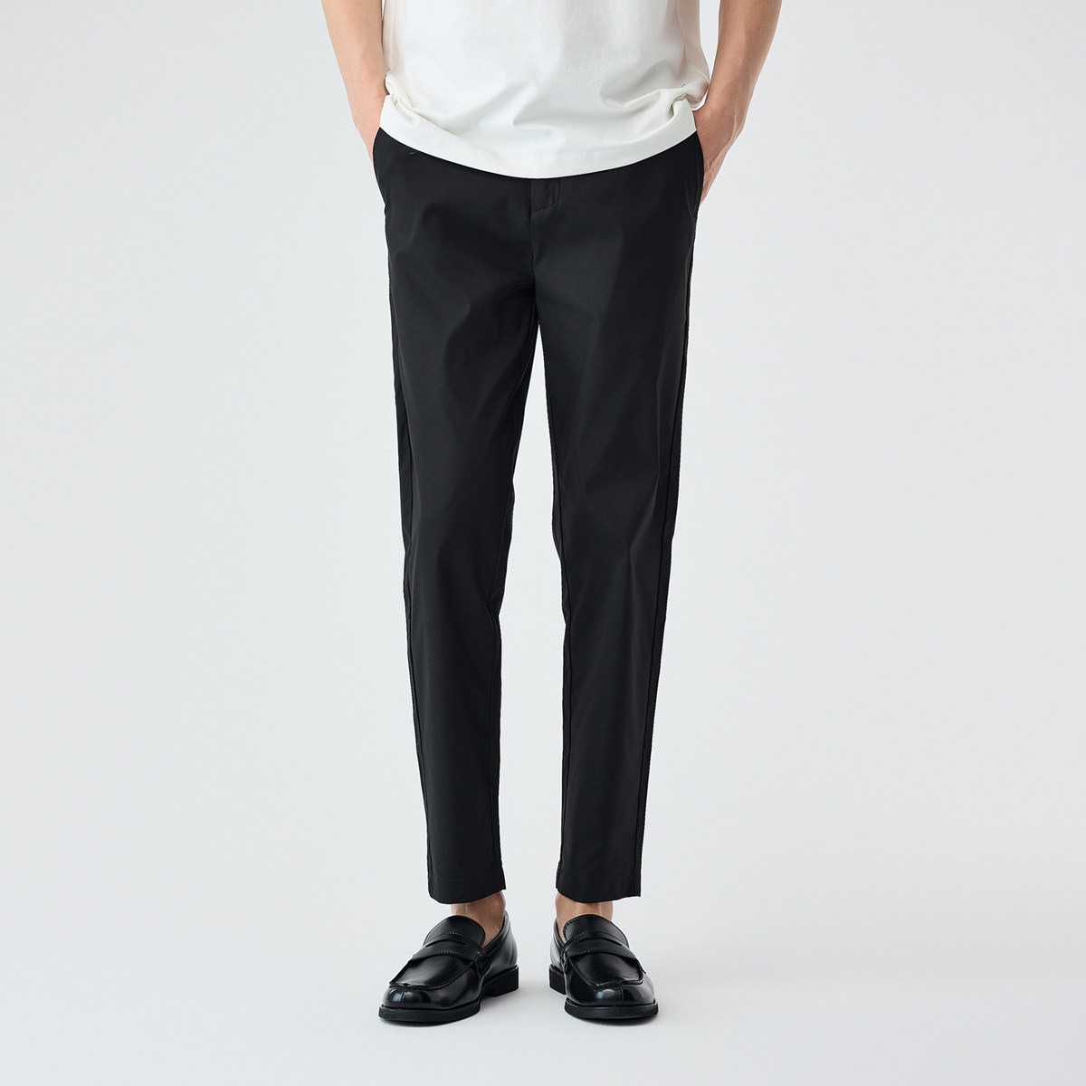 墨麦客2025夏季新款时尚百搭休闲裤男士修身小脚长裤男91172