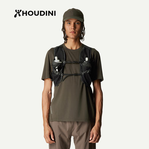 HOUDINI胡丁尼Pace Air Tee空速男户外26夏新清爽跑步徒步短袖T恤 840069 商品图0