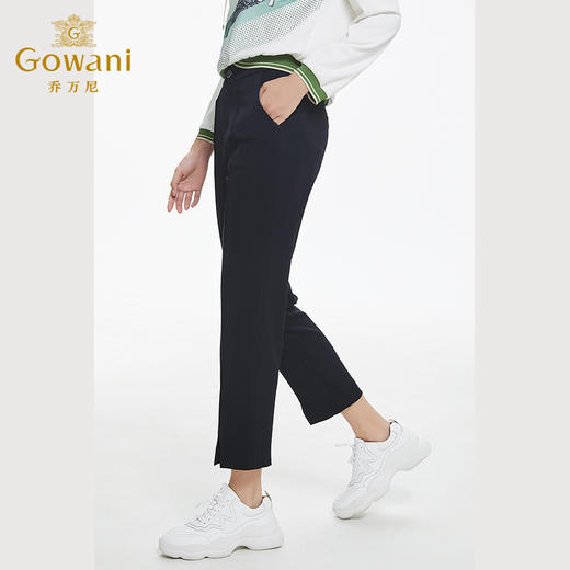 乔万尼设计感前开叉显瘦九分裤EF4F198 商品图2