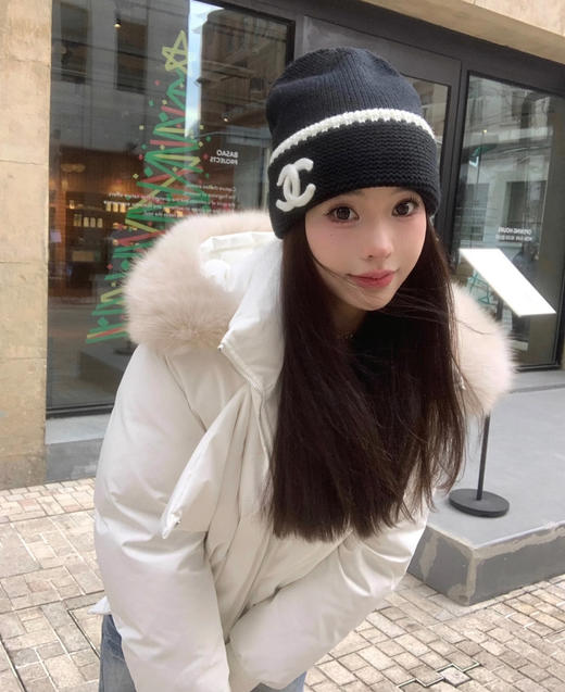 MZ35-香奈儿针织冷帽 双C标（CO） 商品图1