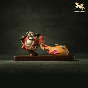 铜师傅 见微系列《笑纳百财》客厅桌面佛像铜摆件 家居工艺品