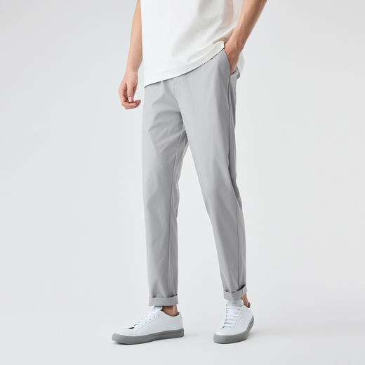 墨麦客2025夏季新款时尚百搭休闲裤男士修身小脚长裤男91172 商品图1