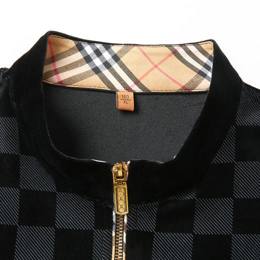 【DWP】大依优型大码男装半拉链阳光绒拉链衫休闲商务加肥加大码长袖上衣 商品图2