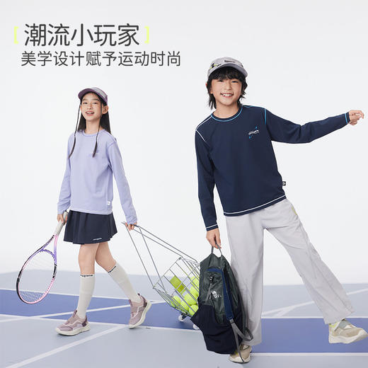 onmygame【氧气格子】男女童凉感长袖T恤2025新上衣春季吸湿排汗KE10A210574

 商品图4