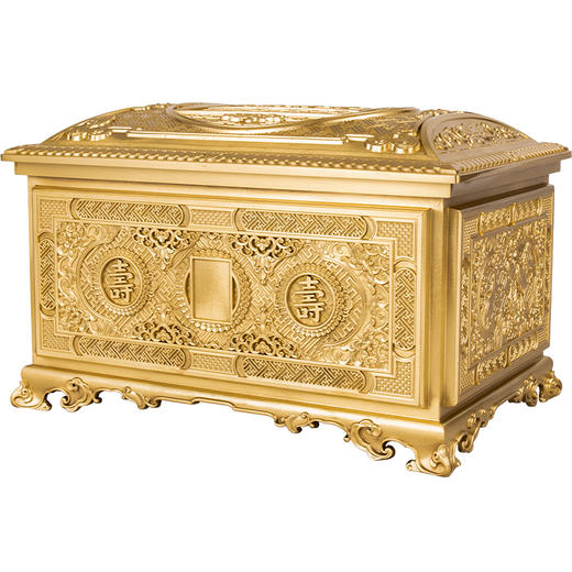 铜制骨灰盒寿款·寿泽天年款红花梨木男女寿盒 商品图2