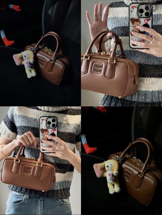 Miu家一包难求保龄球纯皮单肩斜挎包 商品图2