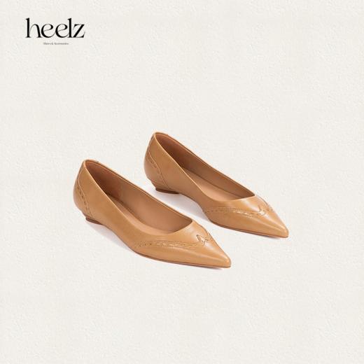 heelz设计师手工鞋履 ｜旧时光复古尖头羊皮平底鞋2公分 商品图2
