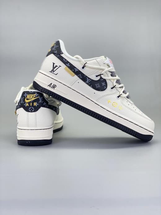 【年终清仓福利】NIke Air Force 1 '07 Low “LV联名——蓝勾抽绳”空军一号 专供外贸渠道 全掌内置蜂窝气垫 纯正版型 商品图8
