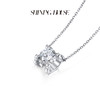 ShiningHouse[培育] 18k金钻石项链 圆钻形1克拉钻人工真钻人造钻石K金项链可调节简约牛头款钻石项链悦己送礼臻选【此商品不支持7天无理由退货退款】预计3日发货 商品缩略图2