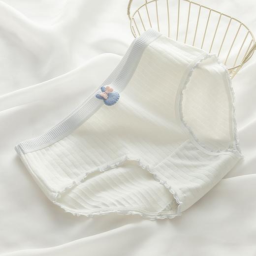 【YW】无忧购26年春季新升级5条装少女内裤甜美木耳边纯棉10A抗菌中腰内裤0230（截单3-5天发货) 商品图2