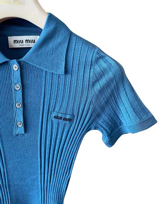 女款修身polo领短袖针织衫la017 商品图2