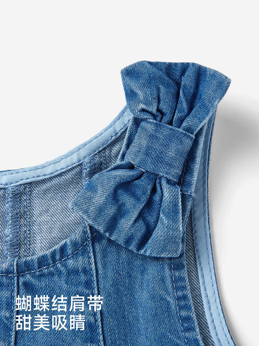 英氏童装女宝宝连衣裙纯棉牛仔背心裙夏季日常儿童裙YRLFJ1S006A 商品图2