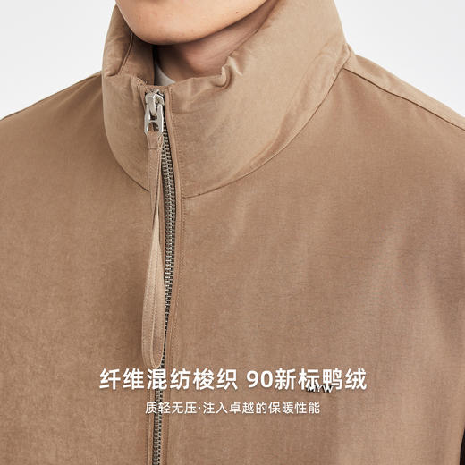 墨麦客男装立领拉链口袋羽绒服男2025冬新款轻户外羽绒外套88820 商品图3