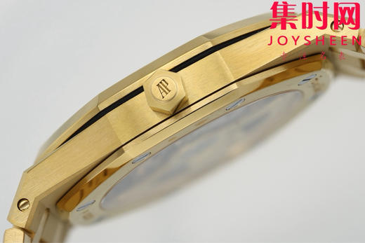 新品 爱彼ZF皇家橡树16202系列 表径39MM的16202BA “JUMBO”超薄男士腕表 全新鎏金“咸蛋黄” 小手腕福音 商品图5