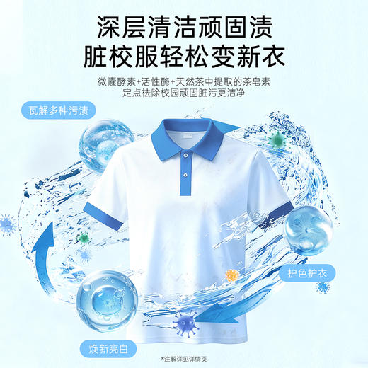 【校服净】强效去渍 活氧亮白 深层洁净衣物 清洁顽固渍 校服净300g 商品图2