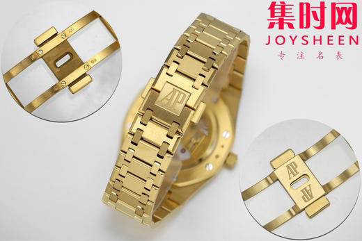 新品 爱彼ZF皇家橡树16202系列 表径39MM的16202BA “JUMBO”超薄男士腕表 全新鎏金“咸蛋黄” 小手腕福音 商品图8