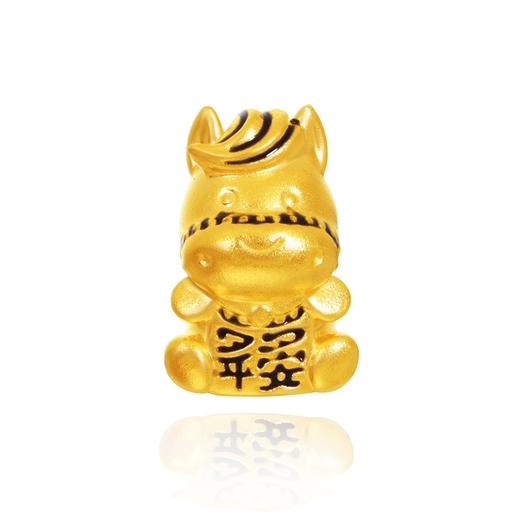 【新品首发】盛世风华 黄金足金生肖马3D转运珠 年轻女性MEMORA诗普琳HP919801、HP919701 商品图3