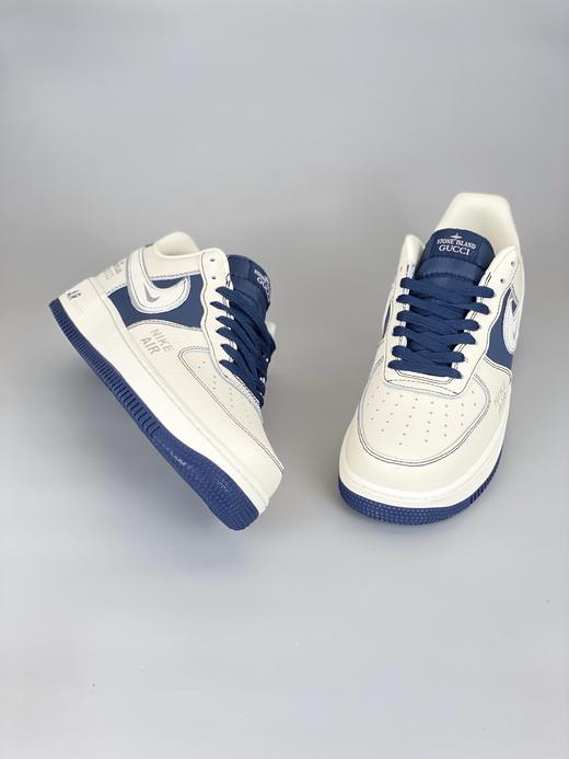 【年终清仓福利】NIke Air Force 1 '07 Low “古驰石头岛联名--米白石墨”空军一号 专供外贸渠道 全掌内置蜂窝气垫 纯正版型 商品图6