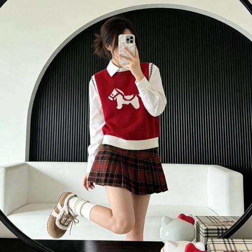 红色小马毛衣，软糯暖和不扎肤，肌理细腻一眼显贵。显白时髦【G】 商品图1