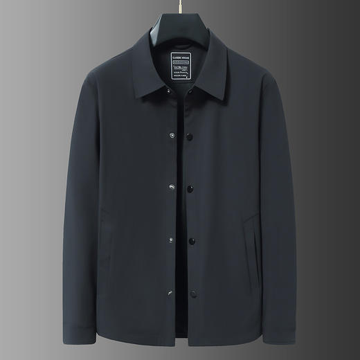 【DWN】大依优型大码男装春秋翻领夹克外套加肥加大码休闲运动上衣外套 商品图1