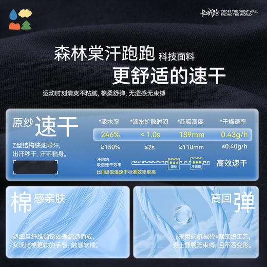 【棉感速干运动T恤】森林棠26春汗跑跑高弹亲肤儿童运动速干印花上衣20261096【HZ】 商品图3