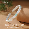 Winy 足银999 双花悦祥足银手镯 珐琅彩国风开口镯 送妈妈闺蜜生日节日礼物 商品缩略图3