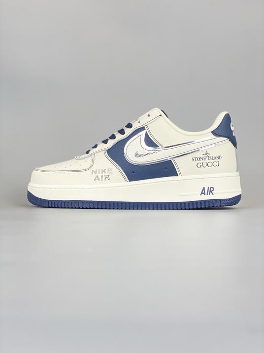 【年终清仓福利】NIke Air Force 1 '07 Low “古驰石头岛联名--米白石墨”空军一号 专供外贸渠道 全掌内置蜂窝气垫 纯正版型 商品图0
