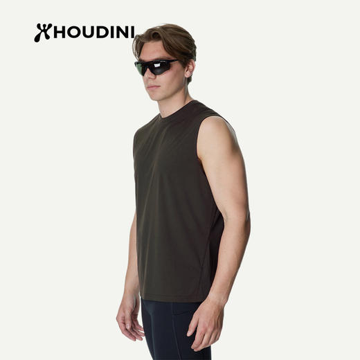 HOUDINI胡丁尼 Pace Air Tank空速男户外26夏新跑步健身无袖背心 840070 商品图1
