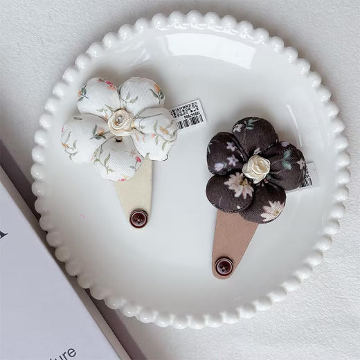 NFZY浪漫花朵边夹发夹-纪念日百货门店同款169447676 商品图4