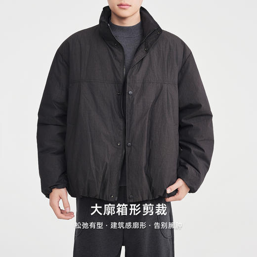 墨麦客男装时尚立领厚款男士羽绒服2025冬新款宽松羽绒服男88933 商品图1