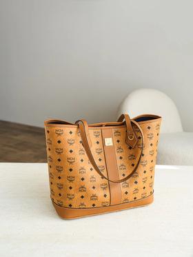 F012809复古印花大容量购物袋单肩托特包