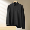 【DWP】大依优型大码男装春季polo领长袖衬衫纯色商务休闲加肥加大码上衣 商品缩略图2