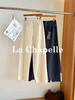 专柜实拍【重工水洗】拉夏贝尔/La Chapelle含亚麻挺括有型高腰两扣裤袢口袋休闲慵懒感显瘦牛仔裤 商品缩略图3
