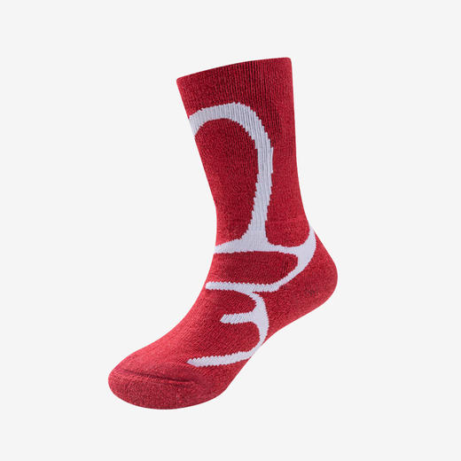 UTO/悠途羊毛流线运动中筒袜秋冬户外训练徒步加厚保暖弹力跑步袜 商品图4