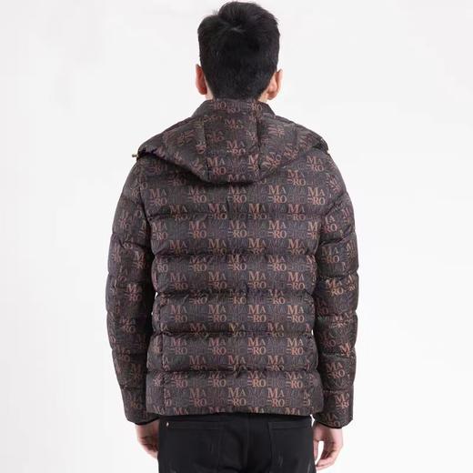 【年货专区】玛路男装MAURO秋冬耐磨抗皱/全身时尚印花可脱帽羽绒服Mk466321 商品图2