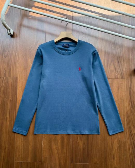 F012802男装男款刺绣标棉质长袖T恤圆领打底衫 商品图12