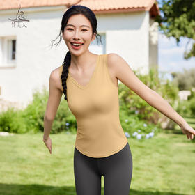 梵美人 F5379 瑜伽背心 一体胸垫 人鱼条