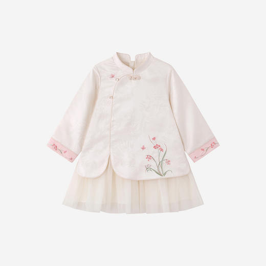 【商场同款】英氏连衣裙新中式长袖纱裙周岁女宝宝礼服可爱新款 商品图4