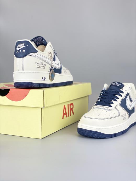 【年终清仓福利】NIke Air Force 1 '07 Low “古驰石头岛联名--米白石墨”空军一号 专供外贸渠道 全掌内置蜂窝气垫 纯正版型 商品图4