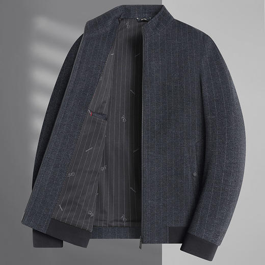 【DWP】大依优型大码男装春秋立领夹克外套加肥加大码休闲商务上衣外套 商品图2