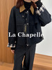 专柜实拍【巴恩工装风】拉夏贝尔/La Chapelle轻奢设计师款！撞色翻领拼接宽松百搭小个子短外套 商品缩略图6